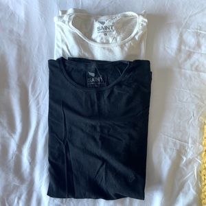 Two Saint Unbreakable tees. Large. Long fit.